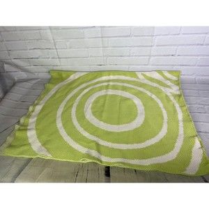Nook Sleep System Organic Cotton Knit Blanket Green White